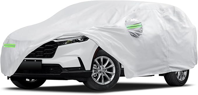 Car Cover Custom Fit for Honda CRV 1997-2026, for Toyota RAV4 2006-2026, Migaven Waterproof Full Exterior Cover Sun Rain Protection with Door Zipper and Cotton Lining