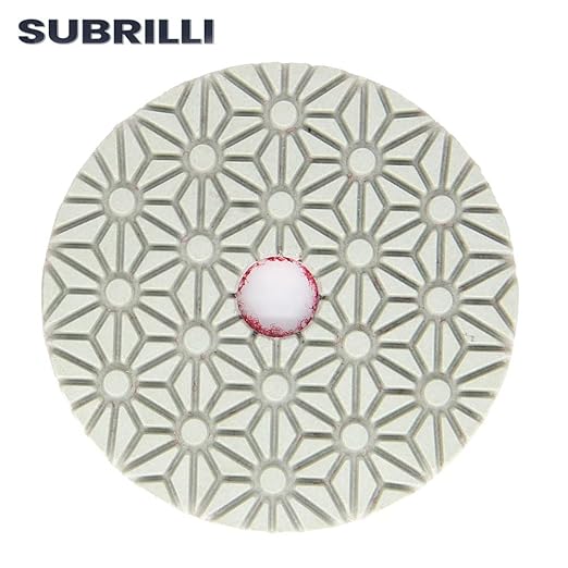 Dry/Wet 3 Step Diamond Polishing Pads 4" Sanding Discs Grit 2 for Granite Marble Concrete (3-Pcs)