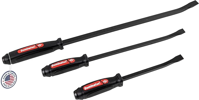 Mayhew Tools Mayhew 61355 Dominator Screwdriver Pry Bar Set, Curved, 3-Piece