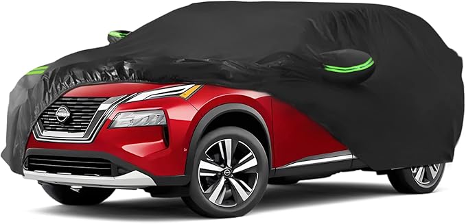 Proadsy Car Cover for Nissan Rogue 2008-2024 2025 2026, Waterproof All Weather, Windproof Snowproof Rain Hail Sun UV Dust Snow Protection Full Outdoor Indoor Exterior Car Covers