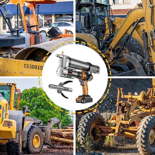 Grease Gun Adapter,Convert Pneumatic Tool, Cordless Drills and Impact Drivers into Electric Grease Gun，Universal Conversion Gun Head with Grease Gun Coupler