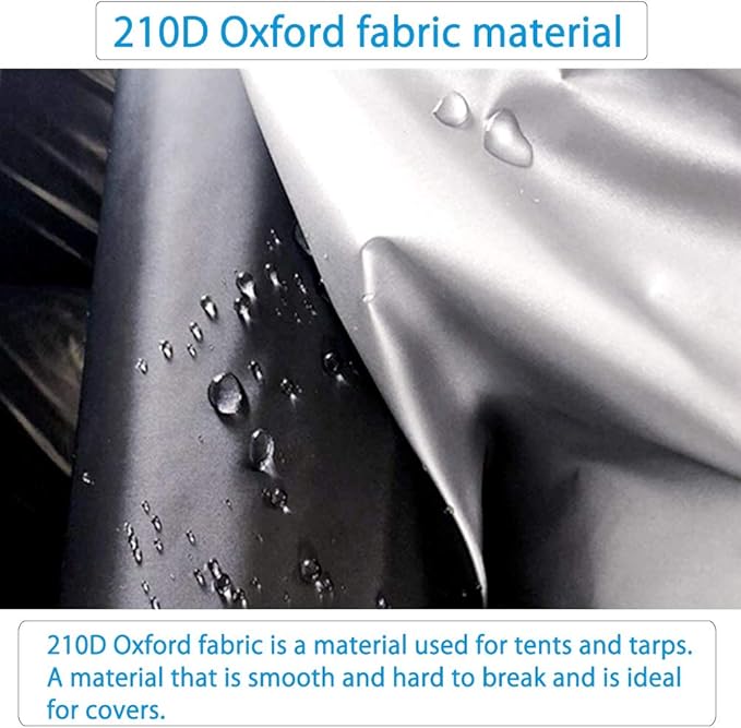 Half Car Cover All Weather Car Body Cover Sunshade Cover Snow Cover Waterproof Snowproof Universal 210D Oxford Fabric (Fit Small/Medium Size Pickup (Crew Cab))