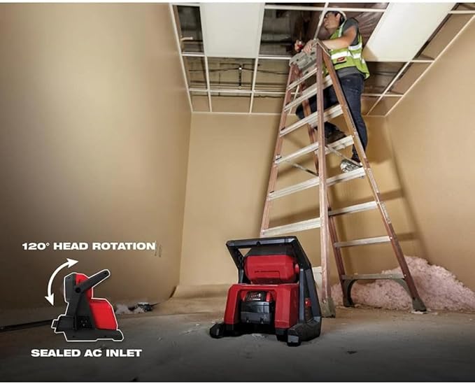 Milwaukee 2366-20 M18 ROVER Compact Lithium-Ion Dual Power 4000 Lumens Corded/ Cordless LED Flood Light (Tool Only)