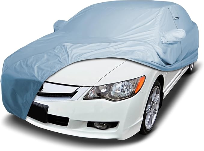 iCarCover Premium Car Cover for 2006-2011 Acura CSX Heavy Duty Waterproof All-Weather Automobiles Custom Fit Indoor Outdoor UV Snow Protection Covers with Straps and Bag
