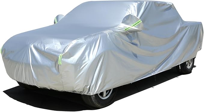 Tecoom Truck Cover Waterproof All Weather, Heavy Duty Pickup Cover Universal Fit for Ford F150, Toyota Tundra, Ram 1500, Chevy Silverado, Gmc Sierra 1500, Full Size Truck Length Up to 212"