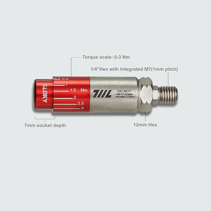 711L EDC Torque Driver HEX I Mini Indexed Torque Socket Wrench For Bike Drone RC Electronics I Pocket Size Variable Torque Wrench