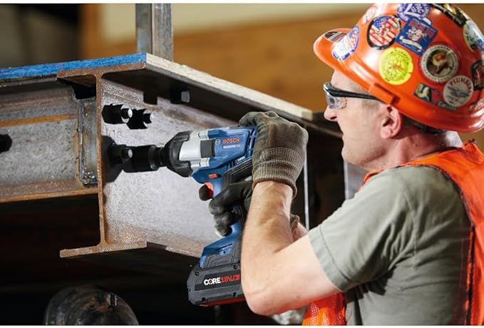 BOSCH GDS18V-770CN PROFACTOR™ 18V Connected-Ready 3/4 In. Impact Wrench with Friction Ring and Thru-Hole (Bare Tool)