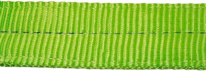 Mytee Products Tow Straps V Bridle 3" x 48" w/RTJ Clusters, Hi VIZ/HI Abrasion Green Webbing, 5400 lbs WLL | Recovery V Strap w/Reinforced Webbing for Towing, Wrecker, Rollback, Car Hauler