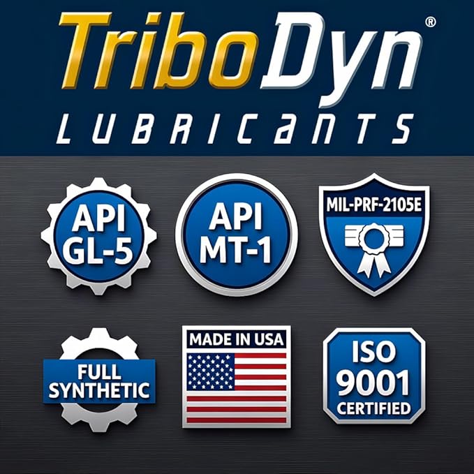 Tri-Ex2 75W-140 Synthetic Gear Oil - API GL-5/MT-1 - Patented Ceramic Technology - Pack of 3 Quarts (3 Quart Pack, 75W-140)