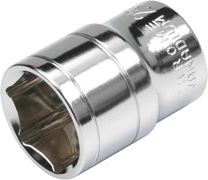 Utoolmart Shallow Socket, 1/2 Inches Drive 6-Point 21mm Metric Socket Chrome Vanadium Steel for General Repairs