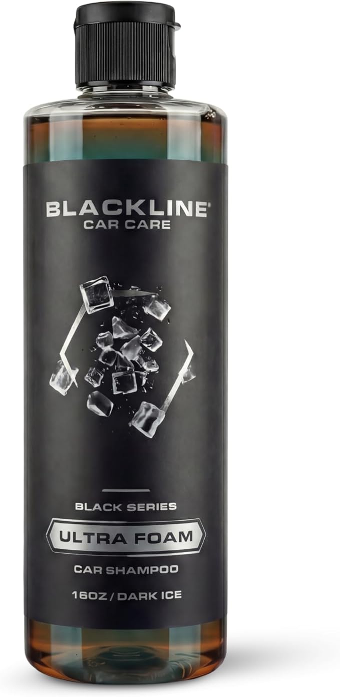 Blackline Automotive Extreme Foaming Car Shampoo - Extreme Ultra Foam Perfect for Ceramic Coatings - Compatible with Foam Cannon for Pressure Washer (16 FL Oz, Dark Ice)