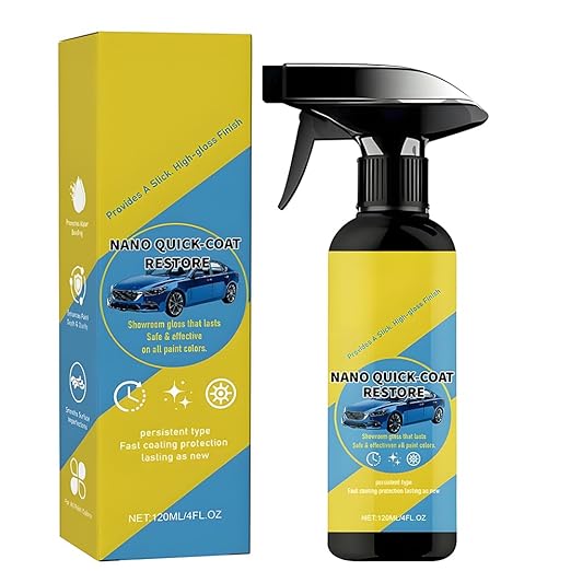 2026 Upgrade Nano Quick Coat Restore, Car Nano Quick-Coat Restore-Coating Spray, Car Nano Coating Spray, Advanced Automobile Quick Effect Coating Agent, Glazing Finish Car Paint Sealant (3PC)