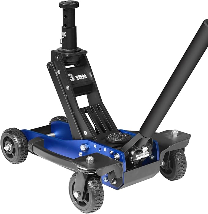 Jack Boss 3 Ton Off Road Jack with Big Wheels, Dual Pumps Hydraulic Lift, Heavy Duty Off Road for Trucks and SUV, Off-Road Vehicle Jack