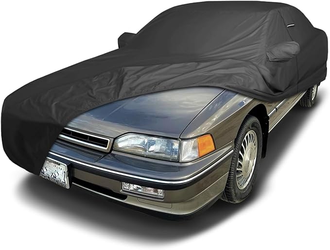iCarCover Premium Custom Car Cover for 1986-1990 Acura Legend Heavy Duty Waterproof All Weather Rain Snow UV Sun Protector Custom Fit Full Exterior Indoor Outdoor Protection Car Cover (Black)