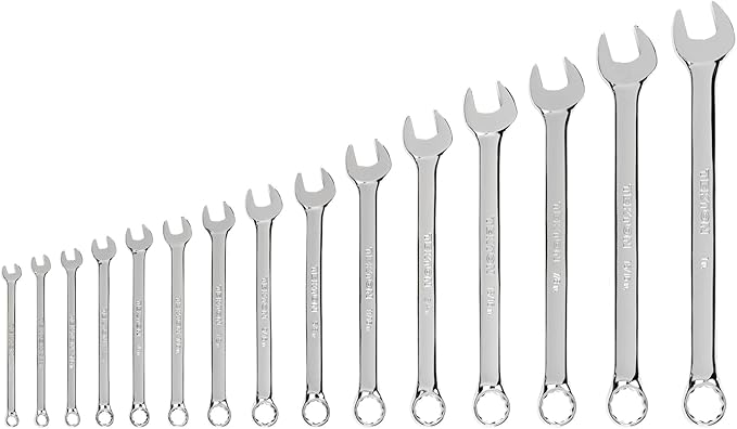 TEKTON Combination Wrench Set, 15-Piece (1/4-1 in.) | WCB90106