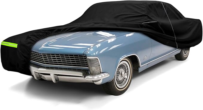 Waterproof Car Cover Replace for 1963-1970 Buick Riviera 2 Door Hardtop, 210T All Weather Classic Car Covers with Inner Cotton & Lock for Snow Rain Paint Protection