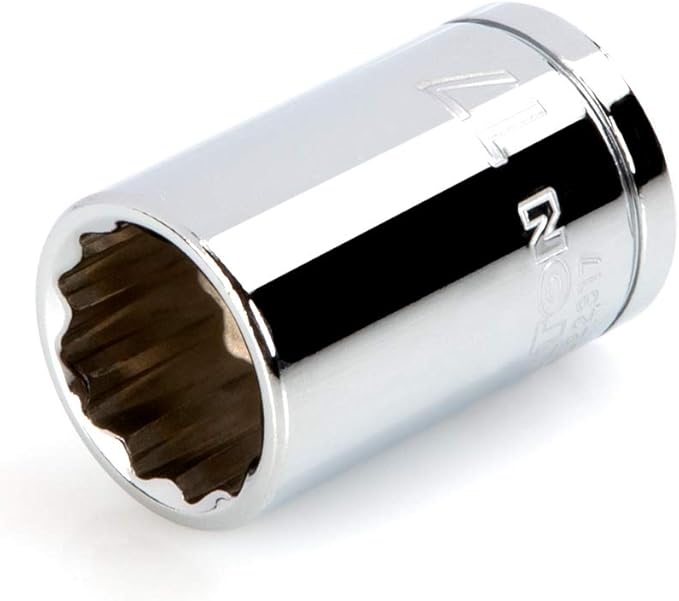 TEKTON 1/2 Inch Drive x 17 mm Shallow 12-Point Socket | SHD22317