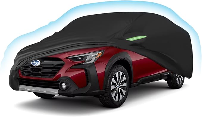 Proadsy Car Cover for Subaru Outback 1994-2023 2024 2025 2026, Waterproof All Weather for Automobiles, Windproof Snowproof Rain Hail Sun UV Protection Full Outdoor Indoor Exterior Car Covers, Black