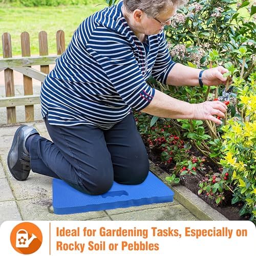 Gardzen 3-Pack Garden Kneeling Pad, EVA Foam Kneeler Pad for Gardening, Baby Bath, Yoga, Pilates, Exercise, 18" x 11" x 1", Blue