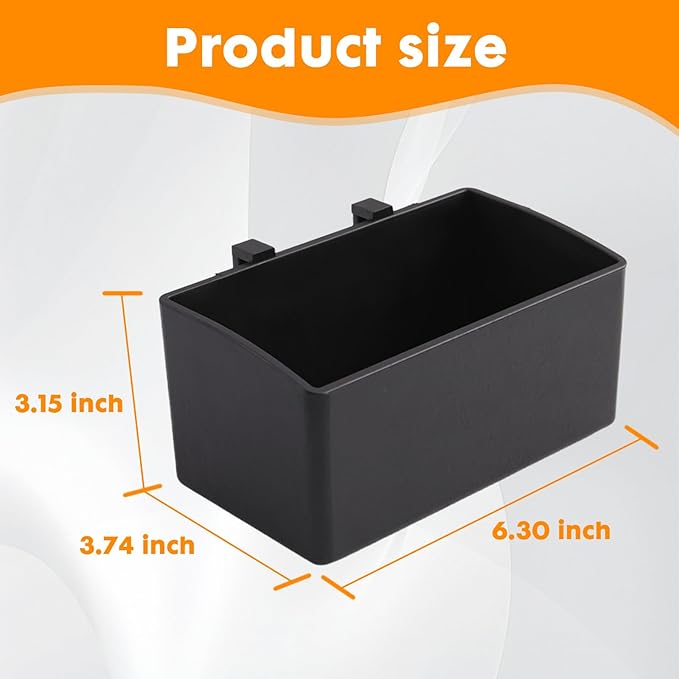 ELAFROS Hanging Storage Bin for Utility Cart – Snap-On Organizer Box for Small Parts & Tools, Compatible with MF3,MF3P,T2AP,T3PB,T3PSB
