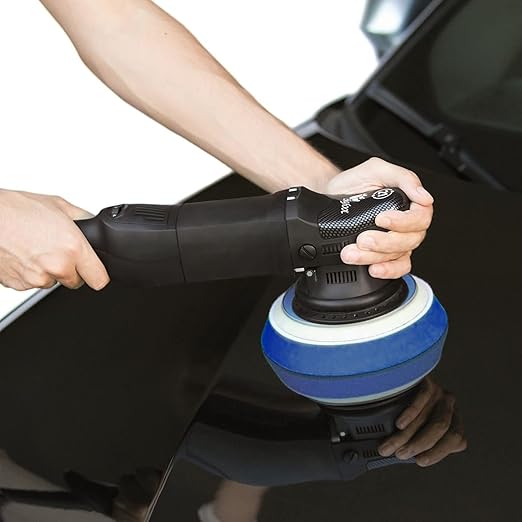 6 PCS Car Polishing Bonnet Buffing Pad Soft Microfiber Buffing Pad Cover for 9" - 10" Car Polisher, Blue
