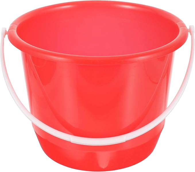 Plastic Water Bucket with Handle 1.3 Gallon Portable Household Bucket for Gardening pet Watering and Storage