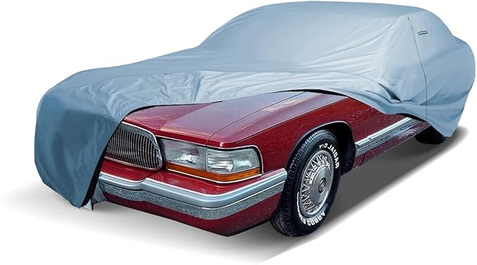 iCarCover Premium Car Cover for 1991-1996 Buick Roadmaster Sedan Heavy Duty Waterproof All-Weather Automobiles Custom Fit Indoor Outdoor UV Snow Protection Covers with Straps and Bag