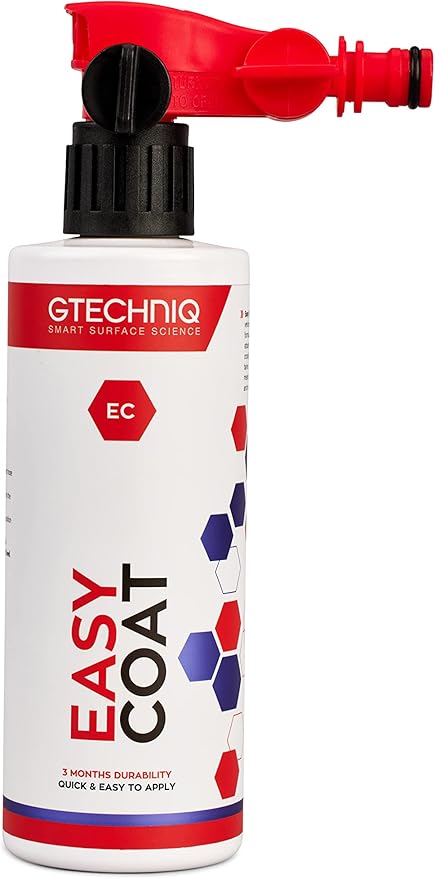 Gtechniq Easy Coat Kit for Cars, 17 fl oz | Extreme Dirt Resistance, Protects from UV, Weather and Wash Chemicals, Quick and Easy to Apply, For Paint and Glass Surfaces, Up to 3 Months Durability