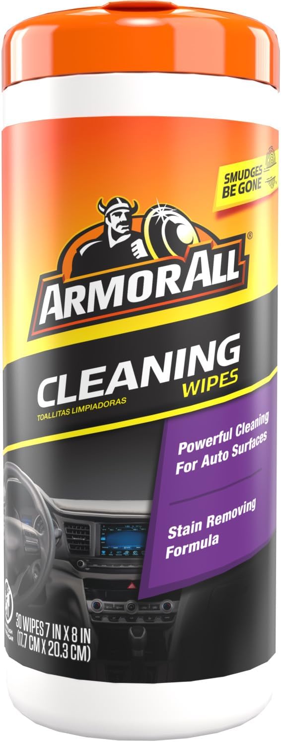 Armor All Interior Car Cleaning Wipes, Car Wipes for Dirt and Dust, 30 Count