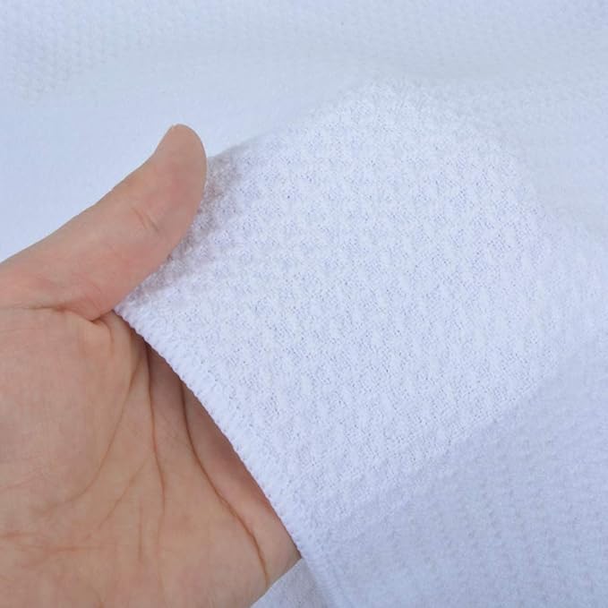 VIVOTE Microfiber Kitchen Towels DIY Sublimation Blank White Tea Towel Waffle Weave Dish Towels Super Absorbent Soft Fast Drying Dish Cloths Reusable Cleaning Cloths 4Pack White 16 Inch X 24 Inch