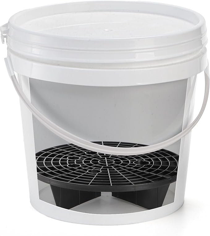 Kingrol 4 Pack Automotive Car Wash Bucket Insert Grit Trap Kits - Removes Dirt and Debris from Microfiber Mitts and Cloths - Fits 12 Inch Diameter or 3-5 Gallon Buckets
