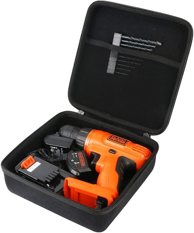 Khanka Hard Storage Case Replacement for BLACK+DECKER LDX120C/LD120VA Cordless Drill/Driver(Only Case）