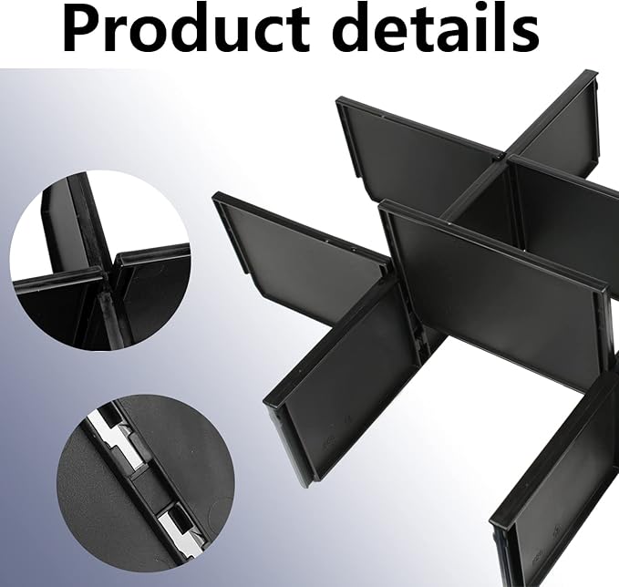 48-22-8473 Packout Dividers For Milwau-kee Packout 3 Drawer Dividers Tool Box (Black)