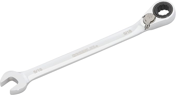 Greenlee 0354-12 Combination Ratcheting Wrench, 5/16-Inch