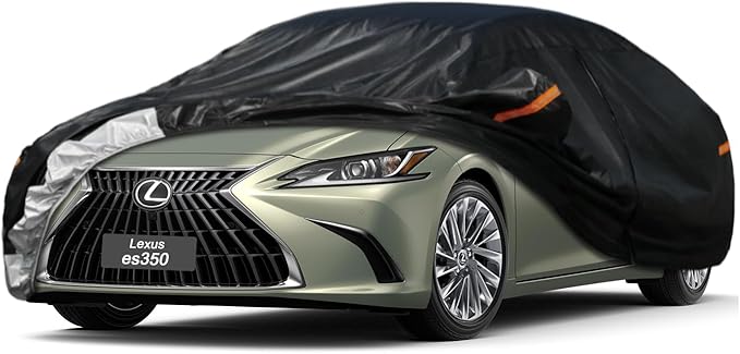 7 Layer Car Cover Custom Fit Lexus ES ES300 ES330 ES350 ES300h (2001-2025) Waterproof All Weather, Heavy Duty Outdoor Snow Sun Rain Uv Protection (Ships from US Warehouse, Delivery 3-8 Days)