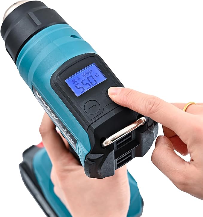 Cordless Heat Gun Compatible with Makita 18V Battery, Max 1202°F Heavy Duty Hot Air Gun with Overload Protection,Fast Heating for Crafting, Shrink Tubing,Vinyl Wrap