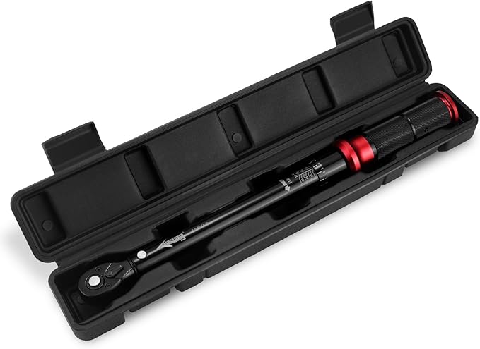 AEROFORCE 3/8-Inch Drive Torque Wrench（10-80 lb.ft / 13.6-108.8 Nm),72 Tooth Dual Direction Reversible Ratchet, Dual Range Scales, Precision Calibrated for Bike, Motorcycle and Car Repair