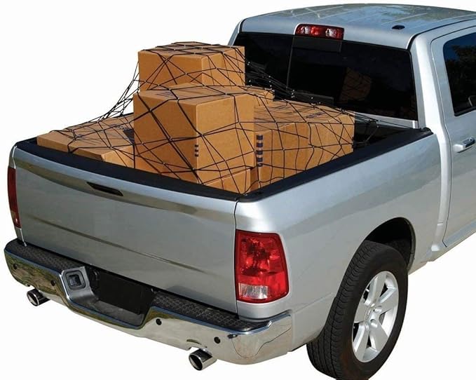 Trunknets Inc Cargo Net Bed Tie Down Hooks for Chevy Silverado Full Size Long Bed 66"x98" New