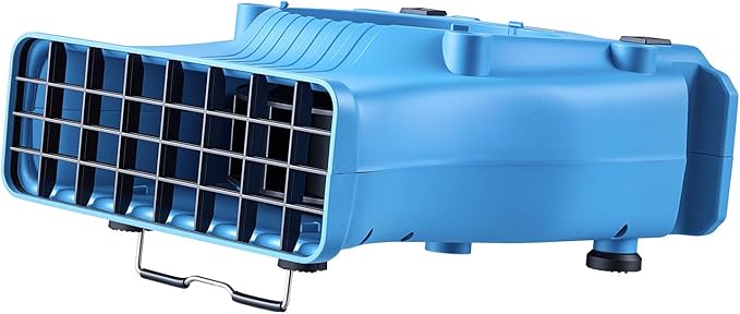 VEVOR Blower Fan, Low Profile Air Mover Carpet Dryer, 1000 CFM, 2 Speeds, Multi-Angle Airflow, Lightweight Portable for Crawlspaces, Attics, Basements, Bathrooms, Water Damage Restoration, Blue