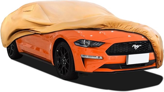 Heavy Duty Outdoor Car Cover Custom Fit for 1994-2026 Ford Mustang, Windproof All Weather Waterproof Sun Rain UV Dust Snow Protection Outdoor Car Covers