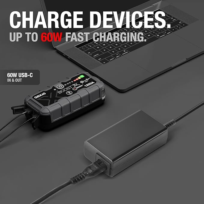 TAIFU 65W USB C Power Adapter Battery Charger Compatible with Boost X GBX45 1250A GBX55 GBX75 1750A GBX75 2500A GBX155 4250A & Boost Air AX65 UltraSafe Portable Jump Starter Power Supply Cord