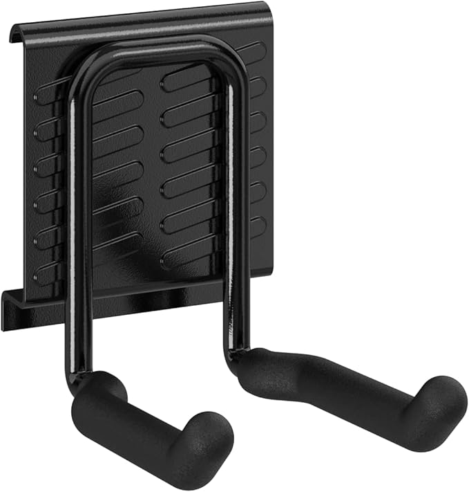 ClosetMaid ProGarage 2-Pack Garage Tool Organizer Racks, 8 Double Hooks, Heavy Duty, Black