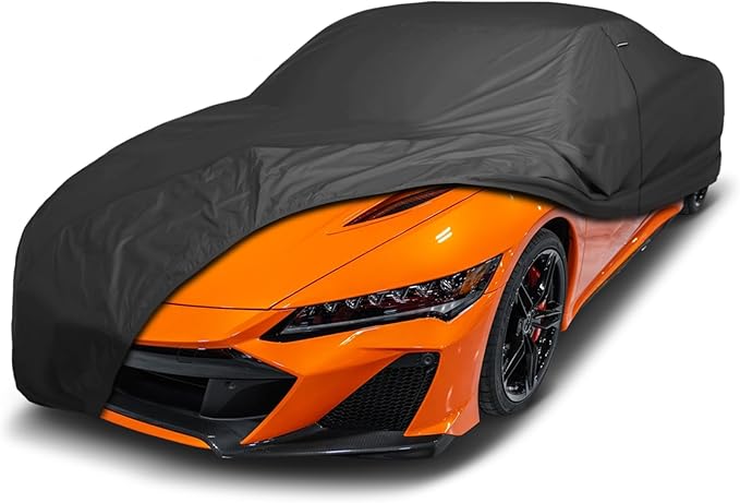 iCarCover Premium Custom Car Cover for 1990-2022 Acura NSX Heavy Duty Waterproof All Weather Rain Snow UV Sun Protector Custom Fit Full Exterior Indoor Outdoor Protection Car Cover (Black)
