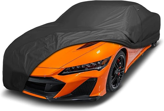 iCarCover Premium Custom Car Cover for 1990-2022 Acura NSX Heavy Duty Waterproof All Weather Rain Snow UV Sun Protector Custom Fit Full Exterior Indoor Outdoor Protection Car Cover (Black)