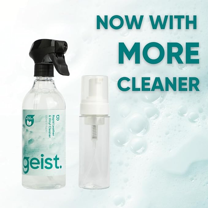 Geist. 3 Plus Care Kit for Leather & Vinyl | Clean, protect/shield from dye transfer and friction damage, prevent shrinking and cracking keeping it soft and supple | For leather 3 yrs+ and leatherette