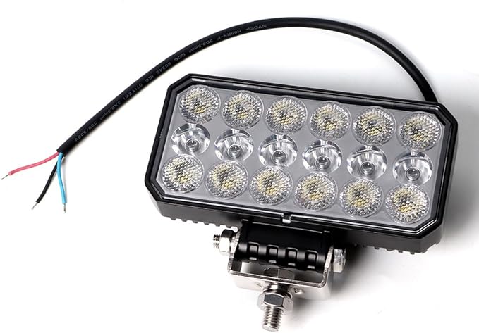 Exzeit 6 Inch Led Work Lights for JohnDeere Tractors Trucks, 96W High Low Beam Equipment Lights Compatible with Kubota Trators Trucks, 12V/24V