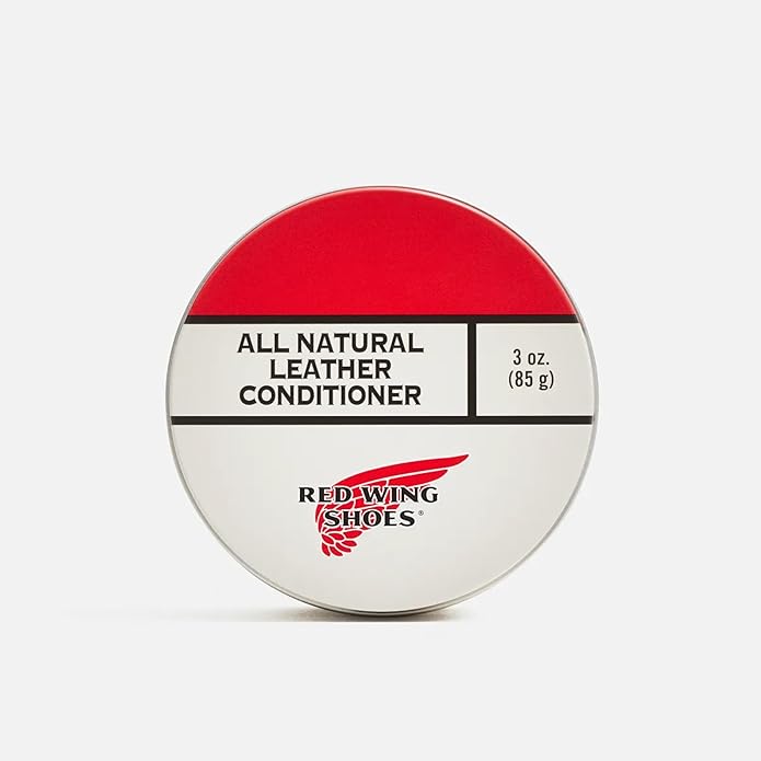 Red Wing Shoes All Natural Leather Conditioner, Made in USA, Pine Pitch, Mink Oil, Beeswax Blend, 3 oz