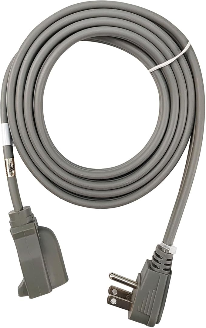EP 6 Ft Heavy Duty Appliance Extension Cord - 14 Gauge 3 Prong Grounded Cable Wire, Ideal for Air Conditioners, Refrigerators, Microwaves, Washing Machines & More - Indoor Use, Gray