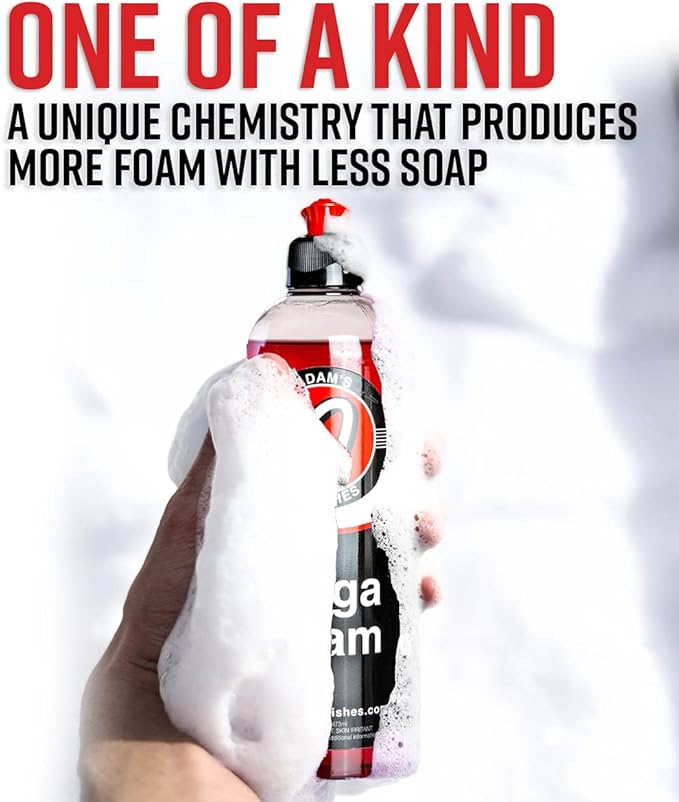 Adam's Polishes Mega Foam Car Washing Bundle - pH Best Car Wash Soap For Foam Cannon, Pressure Washer or Foam Gun | Concentrated Detailing & Cleaning Detergent | Won't Strip Wax or Ceramic Coating
