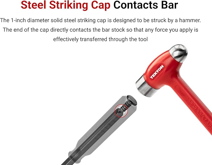 TEKTON 12 Inch Angled End Handled Pry Bar | LSQ42012 | Made in USA